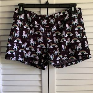 2/$20 IAB rainbow unicorn shorts